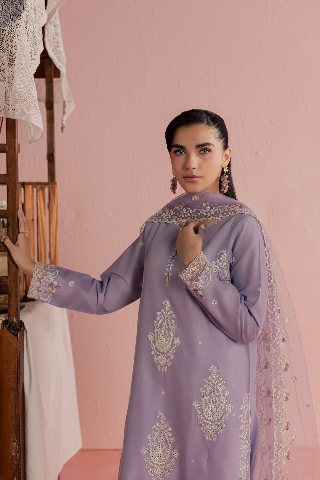 Coco Giselle 3Pc - Embroidered Lawn Dress