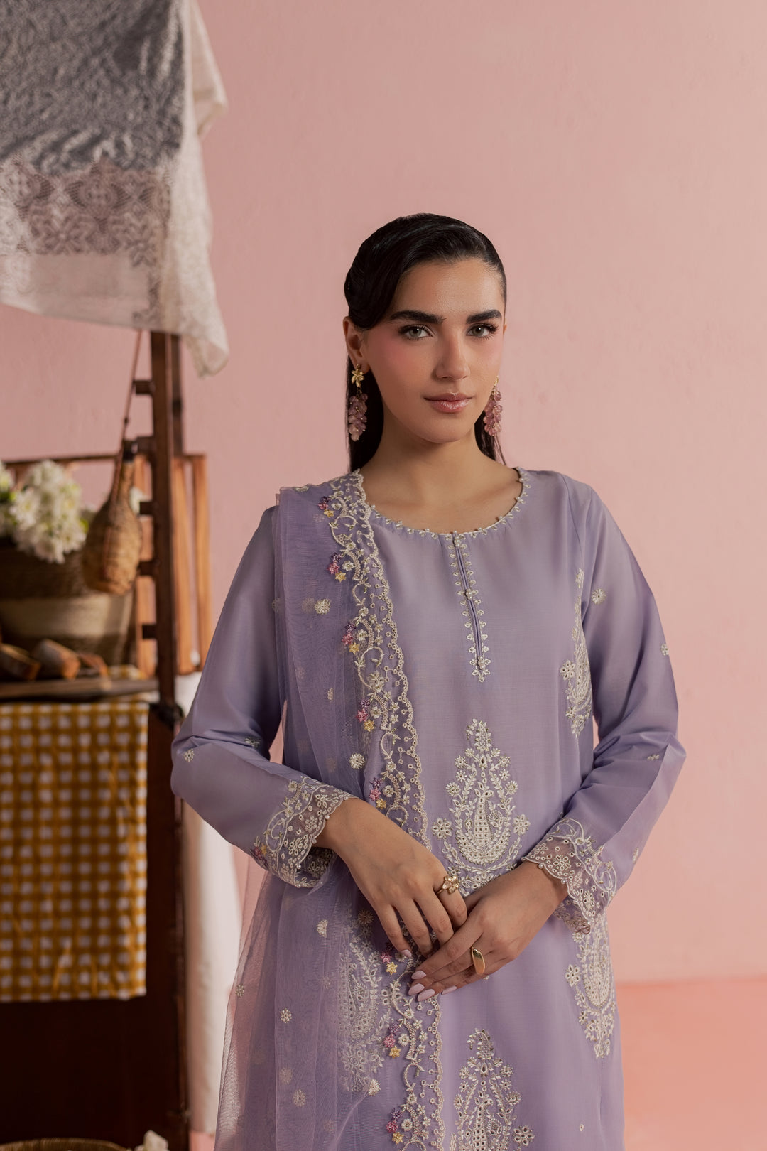 Coco Giselle 3Pc - Embroidered Lawn Dress