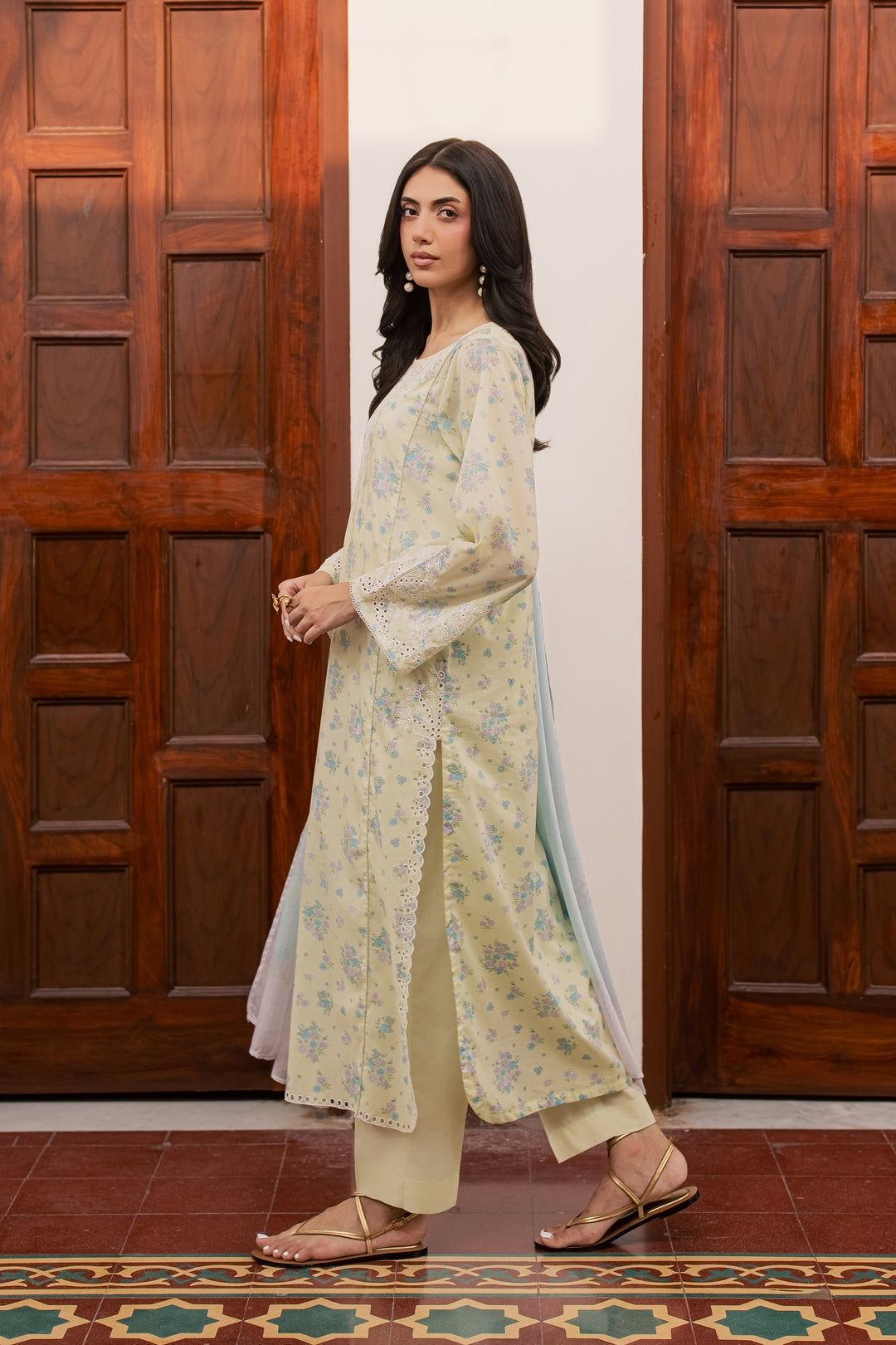 Armeen 3Pc - Printed Lawn Dress
