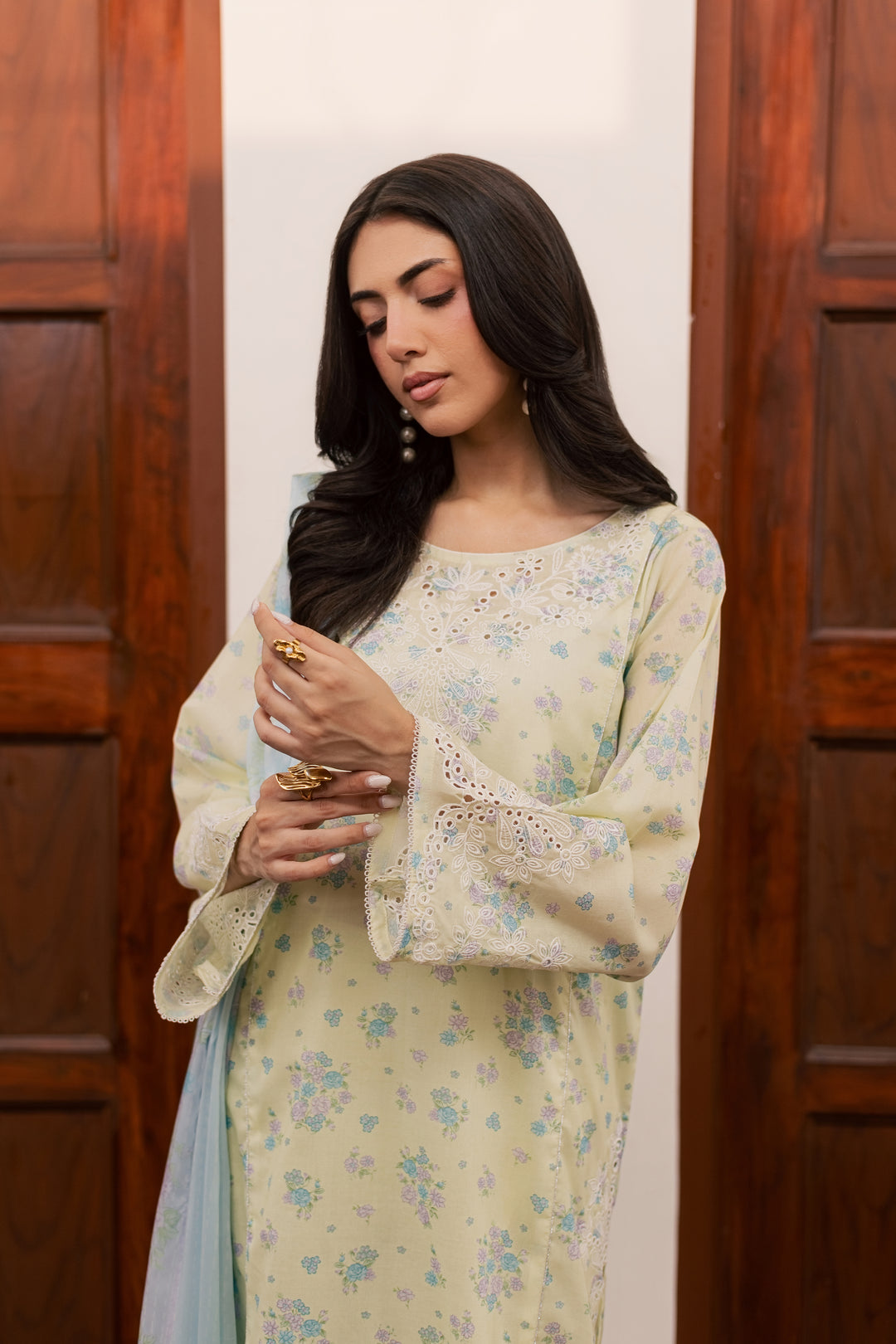 Armeen 3Pc - Printed Lawn Dress