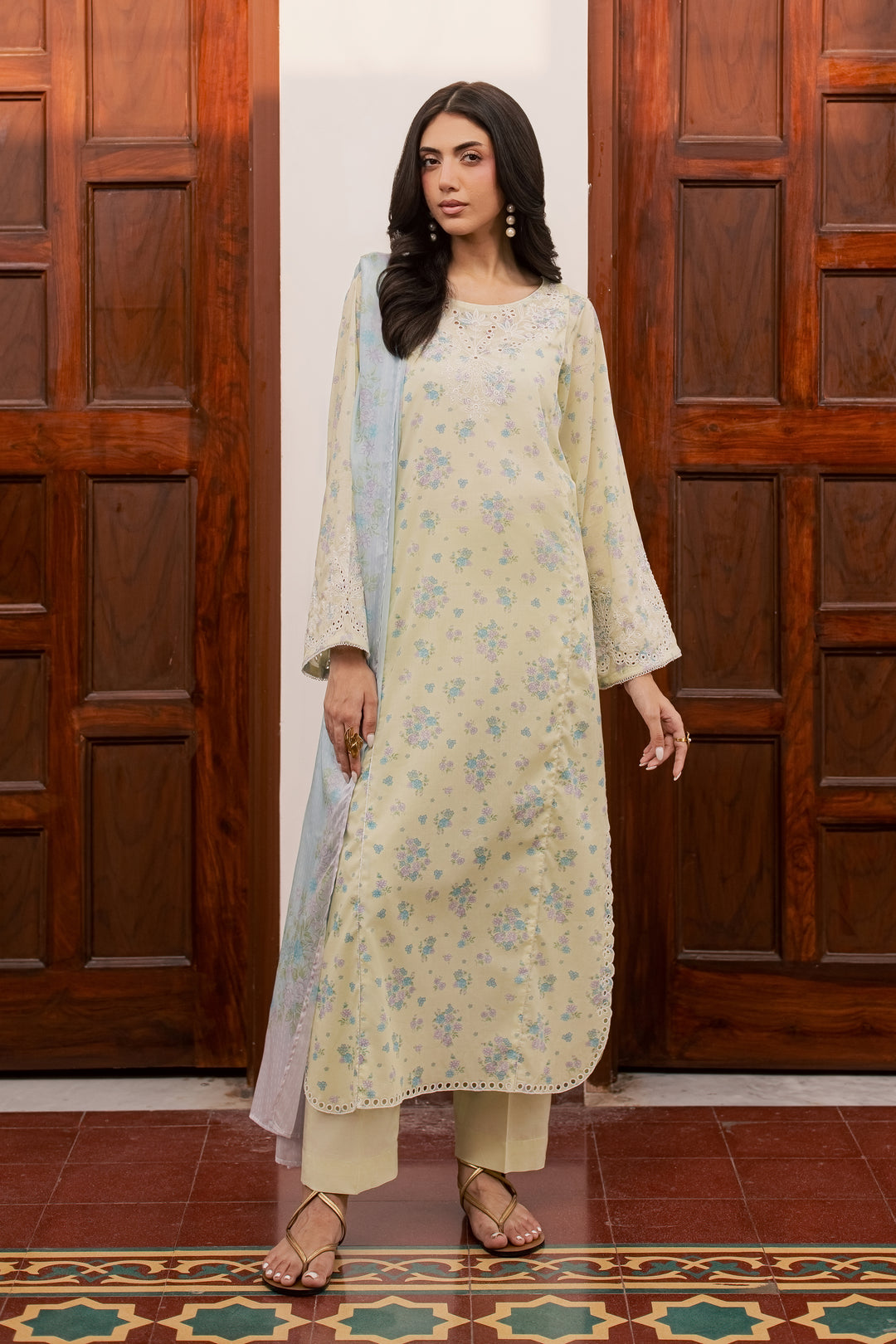 Armeen 3Pc - Printed Lawn Dress