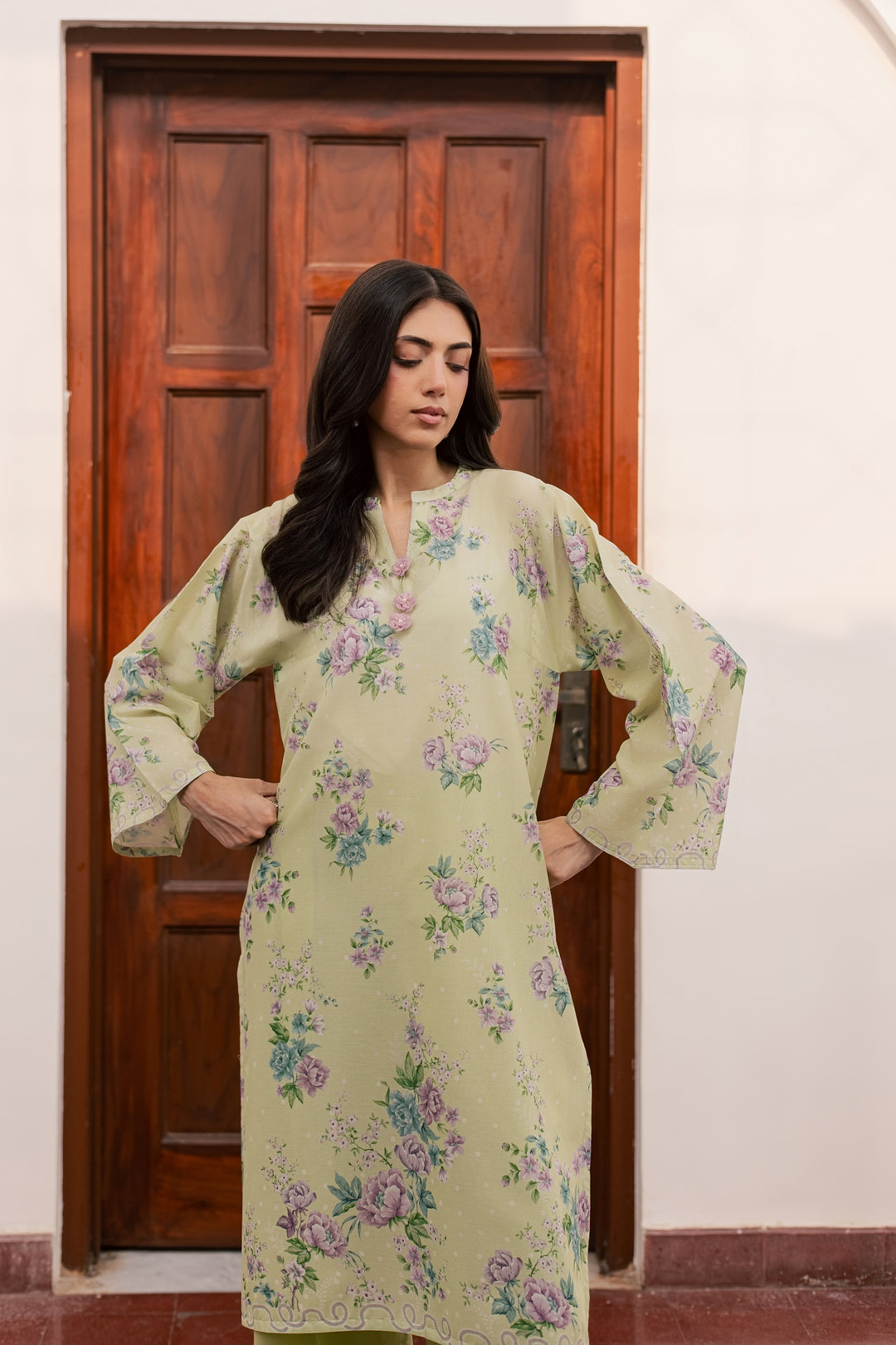 Steffi 2Pc - Printed Lawn Dress