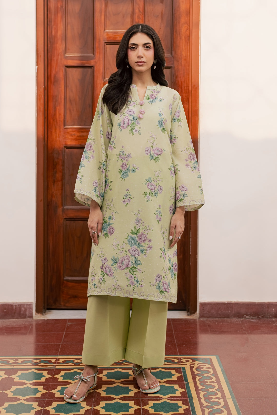Steffi 2Pc - Printed Lawn Dress
