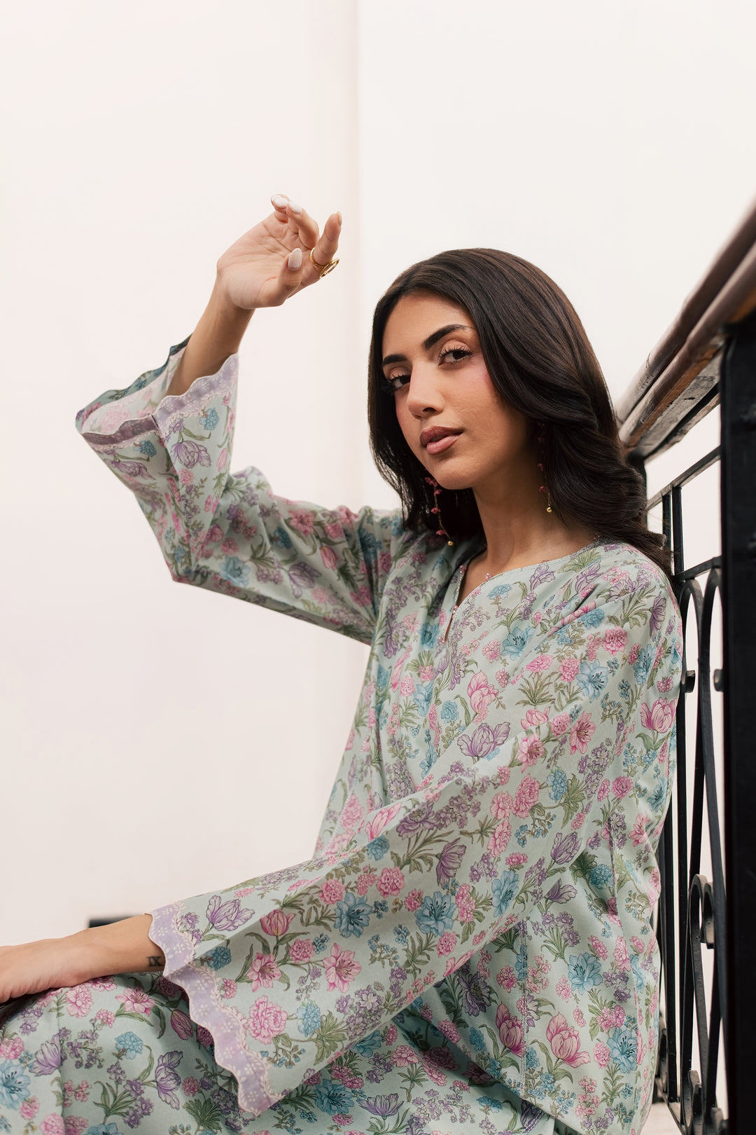 Snowy 2Pc - Printed Lawn Dress