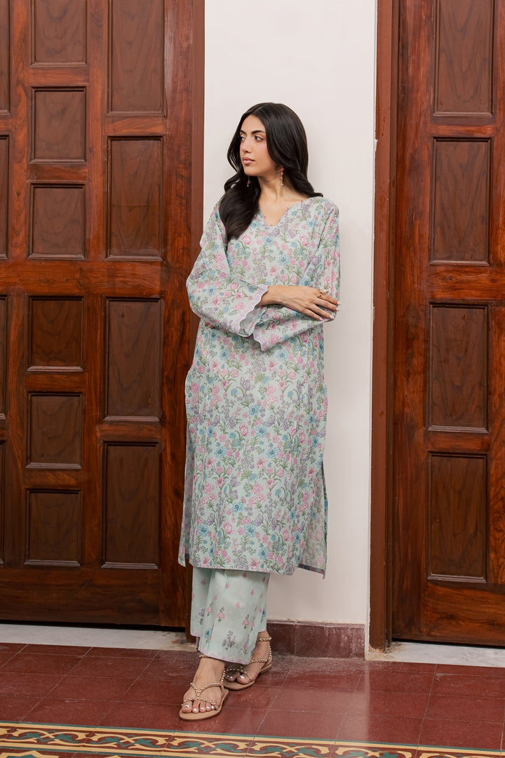 Snowy 2Pc - Printed Lawn Dress