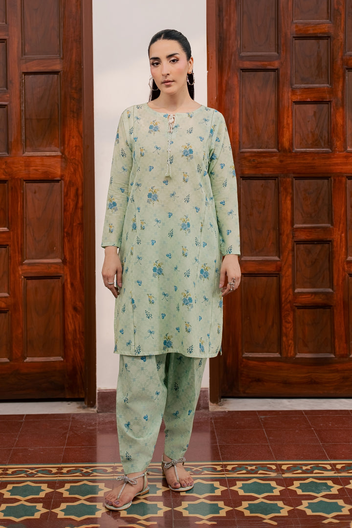 Natalia 2Pc - Printed Lawn Dress