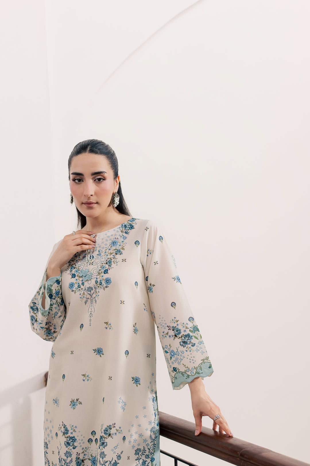 Trey 2Pc - Printed Lawn Dress