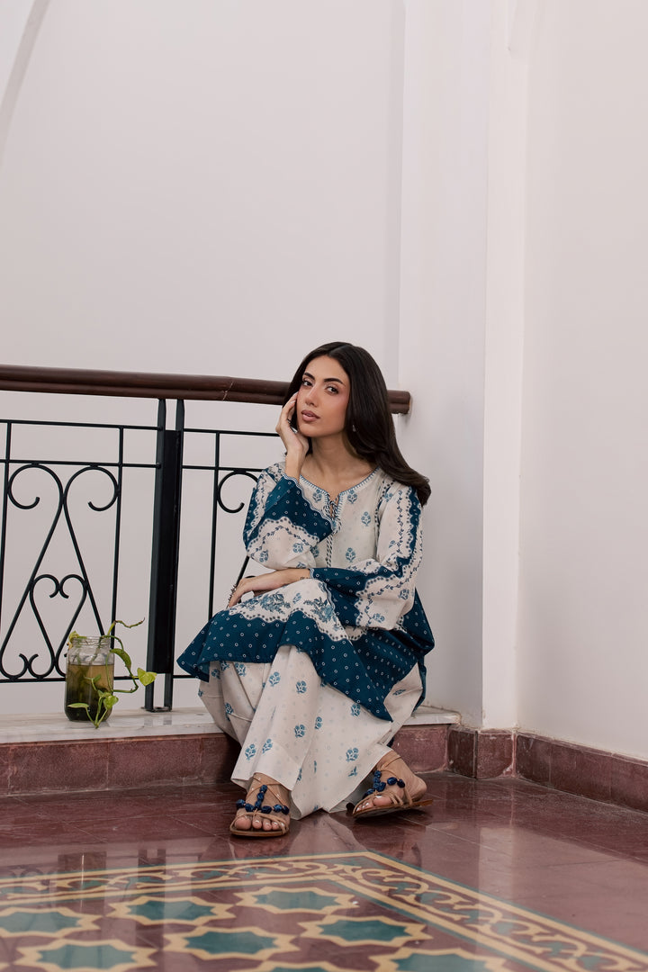 Aura 2Pc - Printed Lawn Dress