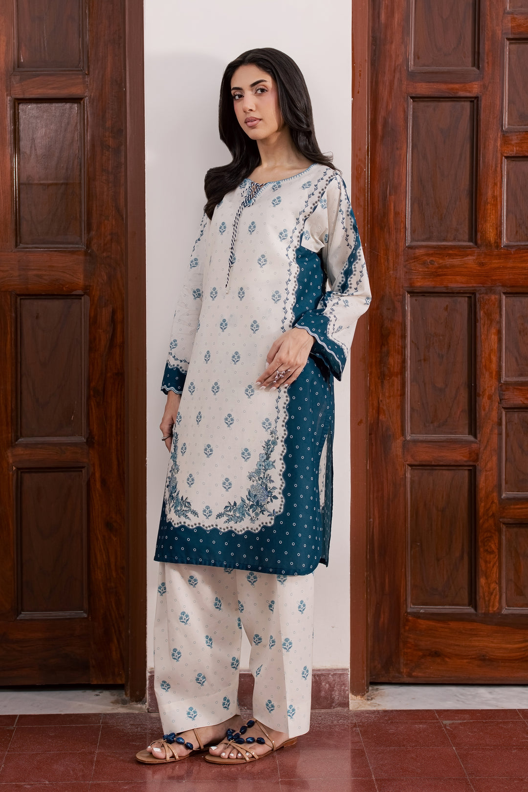 Aura 2Pc - Printed Lawn Dress