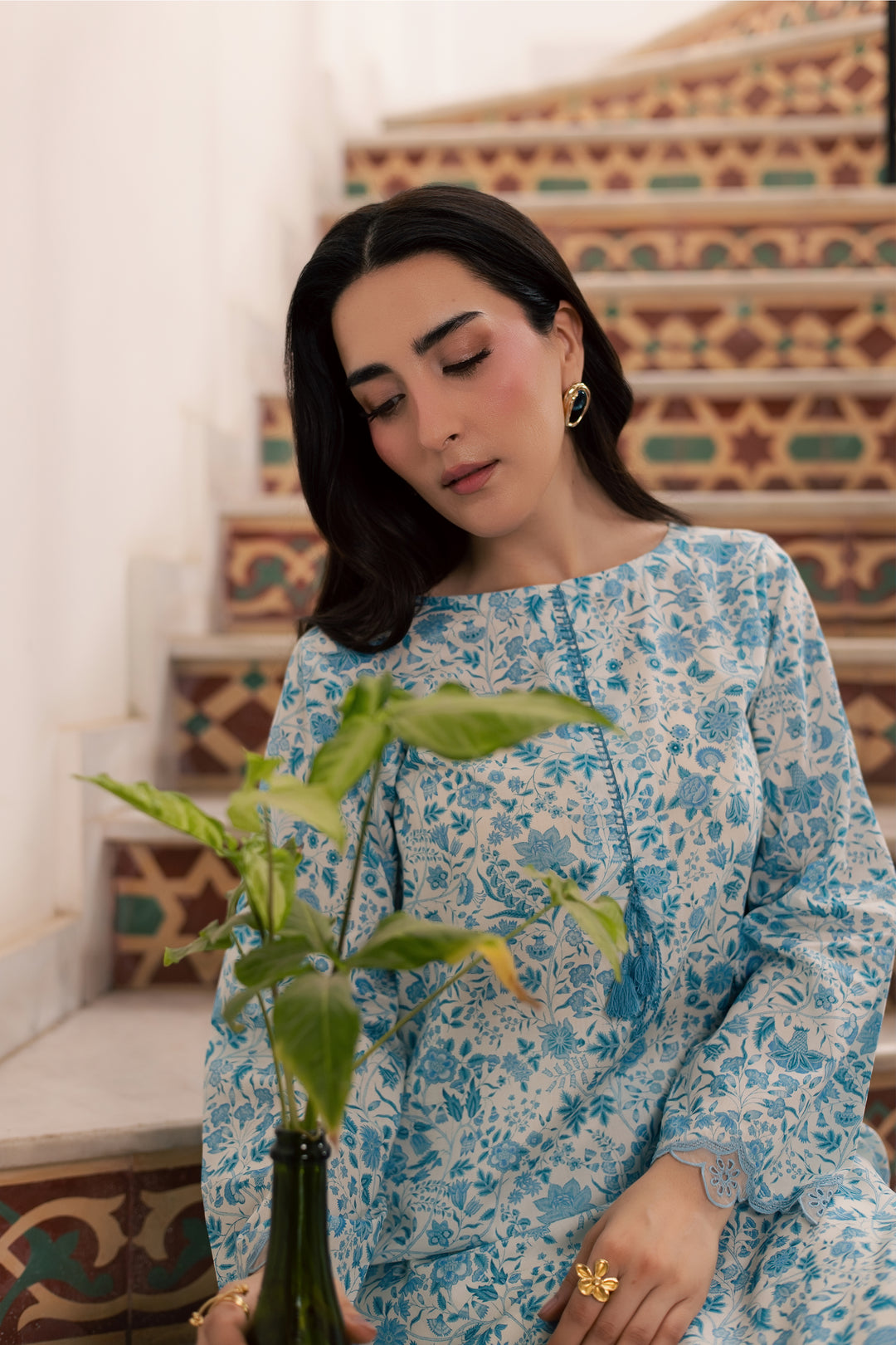 Nooran 2Pc - Printed Lawn Dress