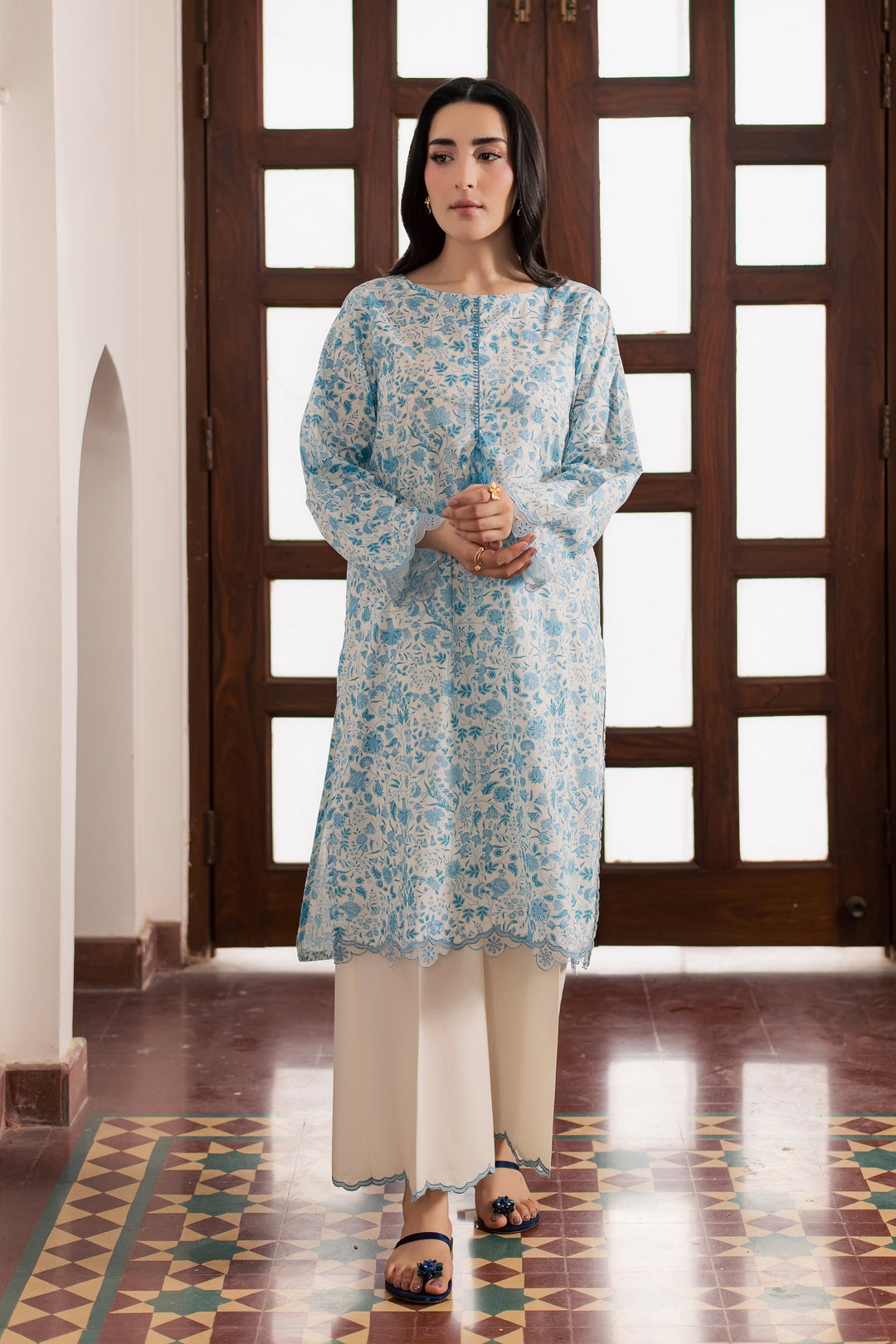Nooran 2Pc - Printed Lawn Dress