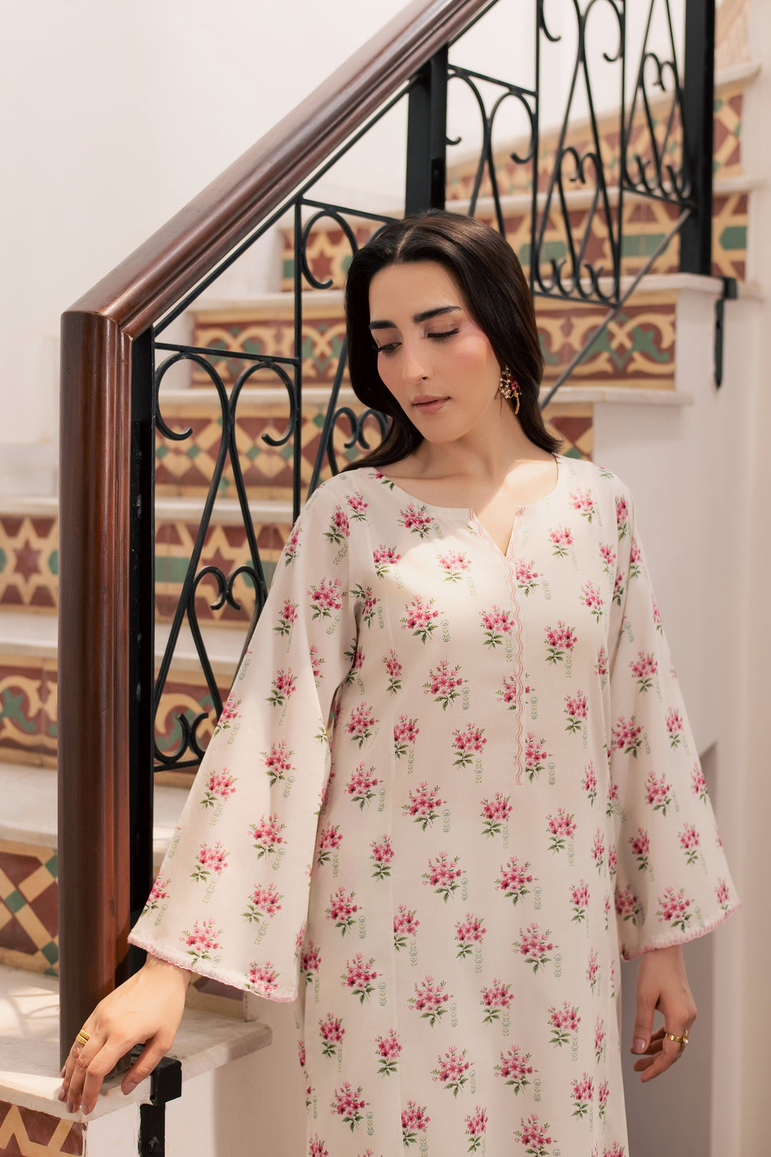 Yugioh 2Pc - Printed Lawn Dress