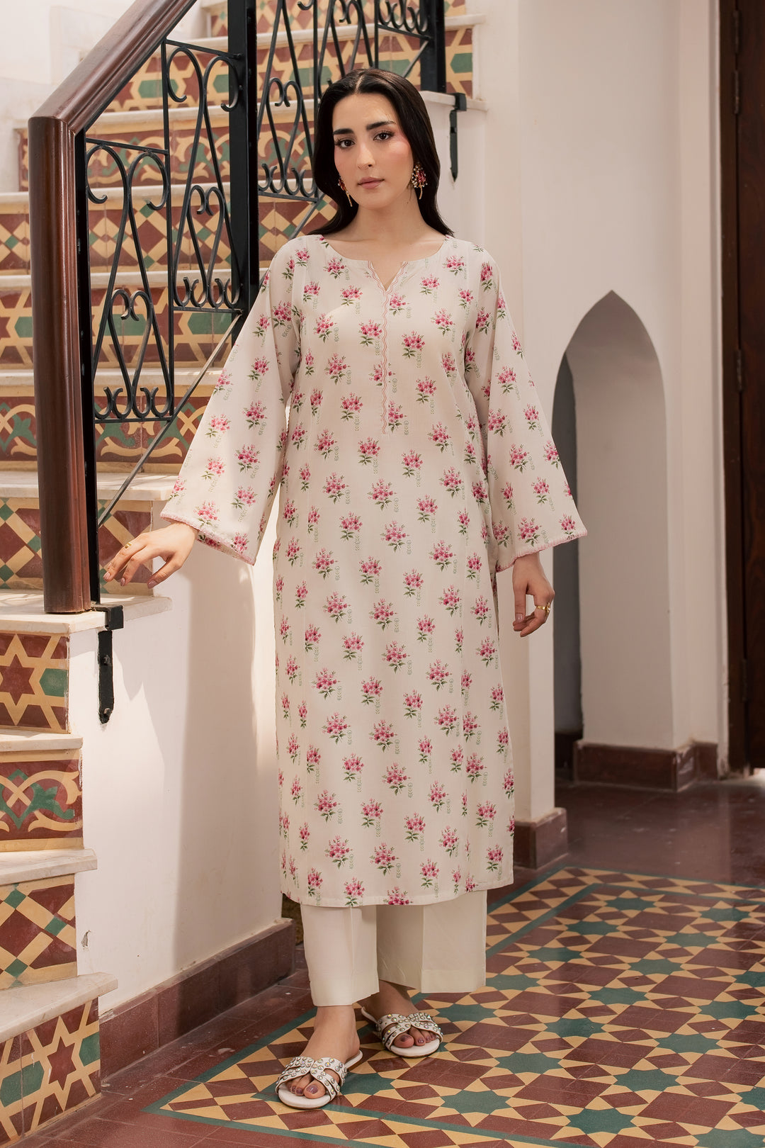 Yugioh 2Pc - Printed Lawn Dress