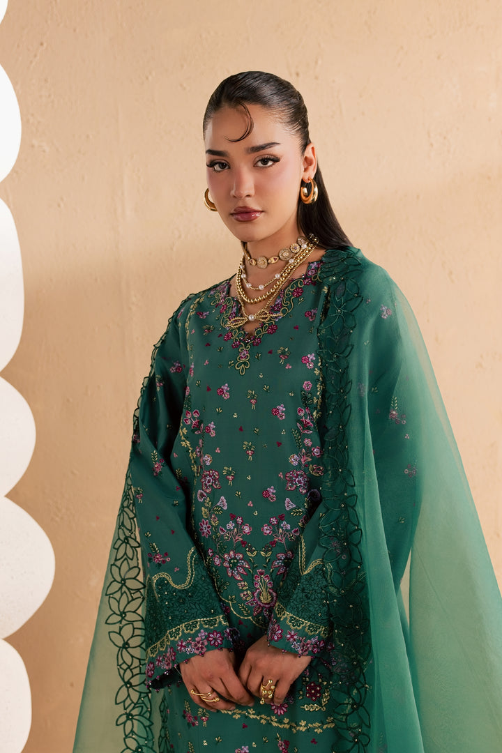 Marvi 3Pc - Festive Embroidered Lawn
