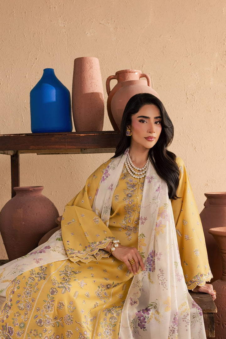Miren 3Pc - Festive Embroidered Lawn