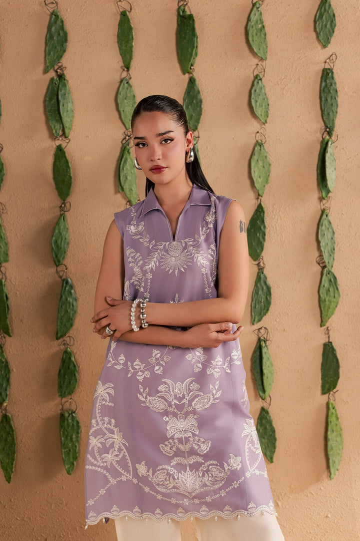 Lilac Kyros 2Pc - Luxury Embroidered Lawn