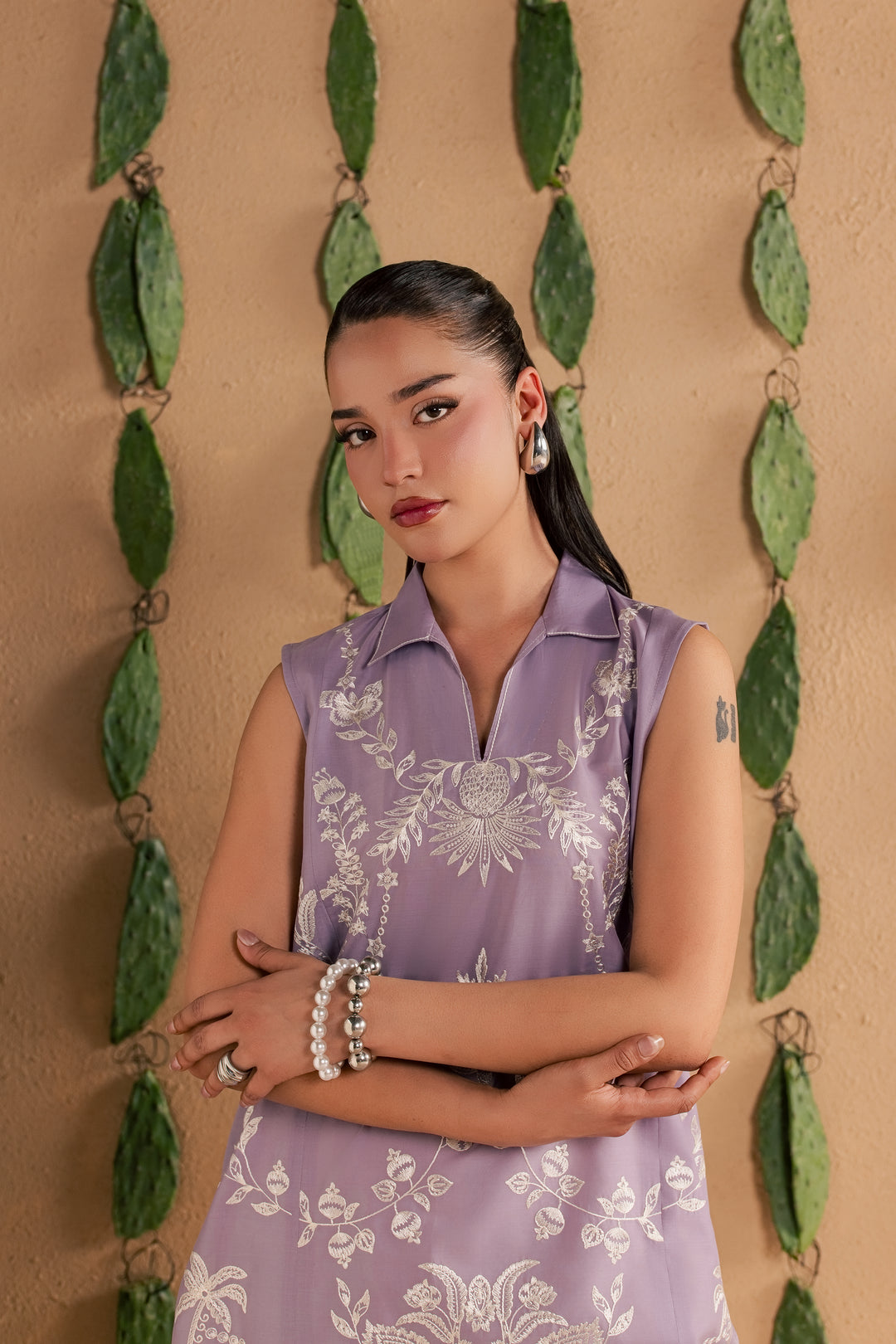 Lilac Kyros 2Pc - Luxury Embroidered Lawn
