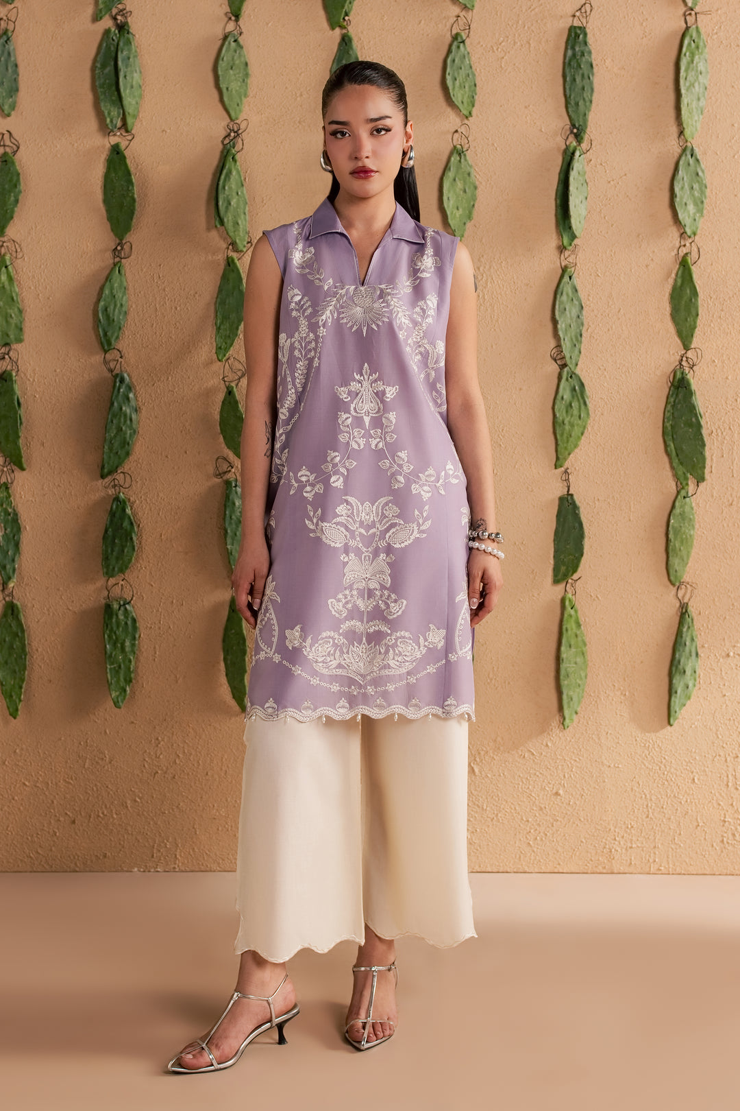 Lilac Kyros 2Pc - Luxury Embroidered Lawn