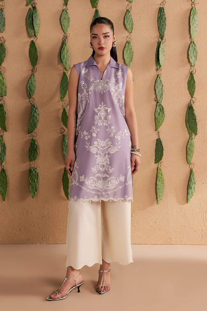 Lilac Kyros 2Pc - Luxury Embroidered Lawn