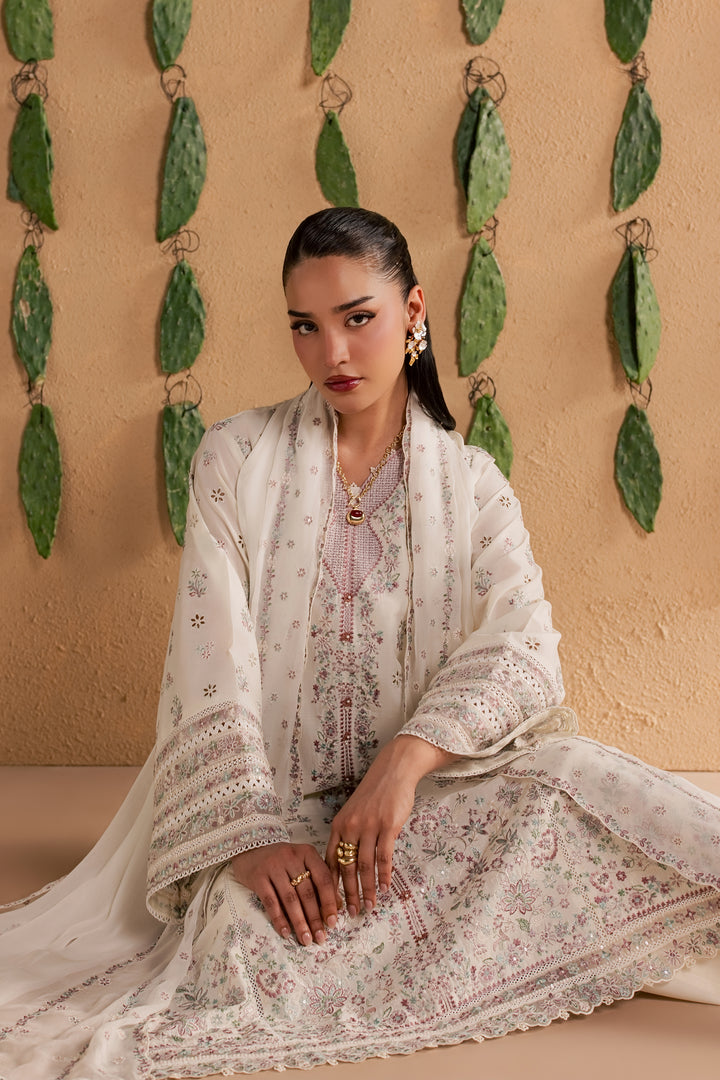 Manon 3Pc - Luxury Embroidered Lawn