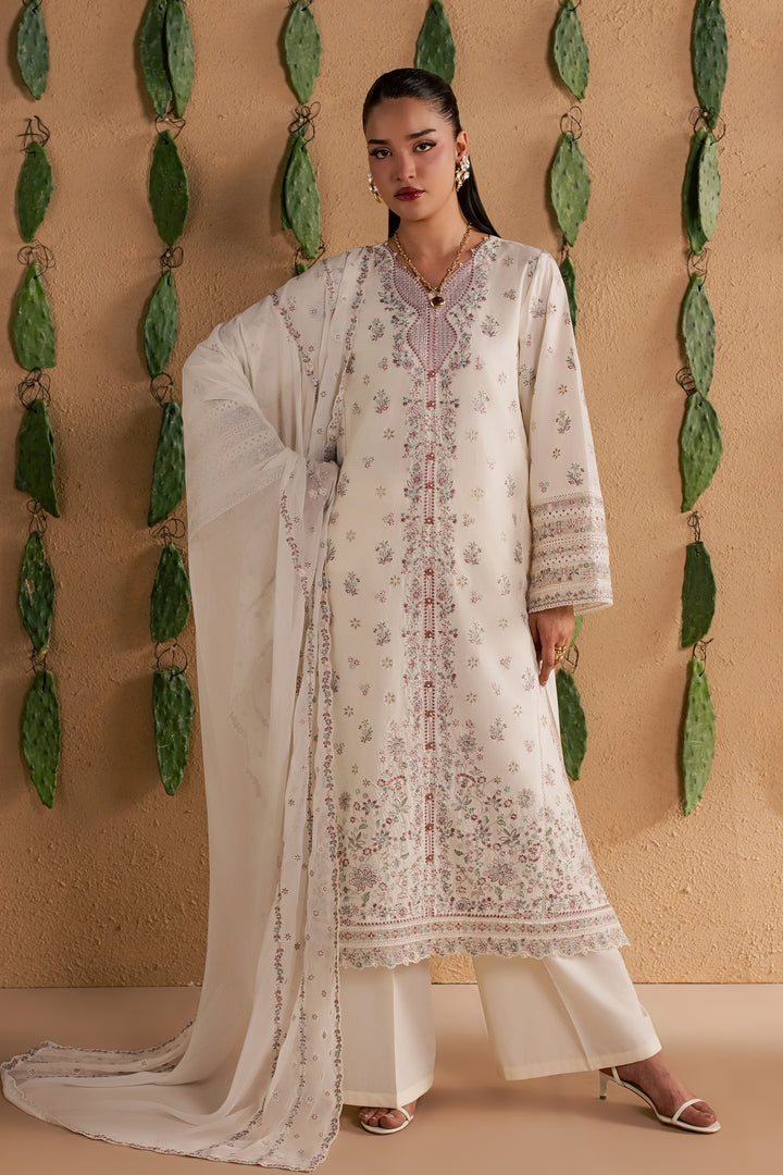 Manon 3Pc - Luxury Embroidered Lawn