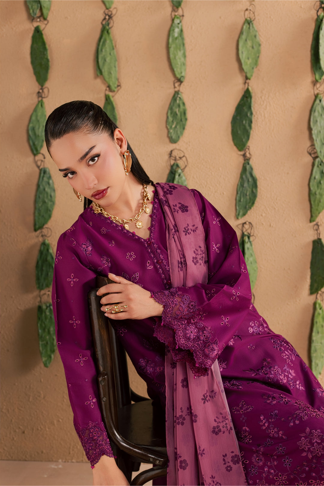 Feeha 3Pc - Luxury Embroidered Lawn