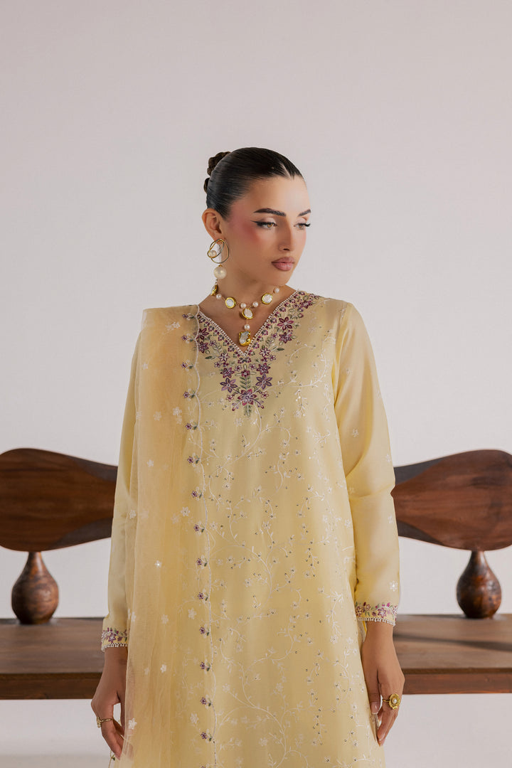 Meringue 3Pc - Luxury Embroidered Lawn