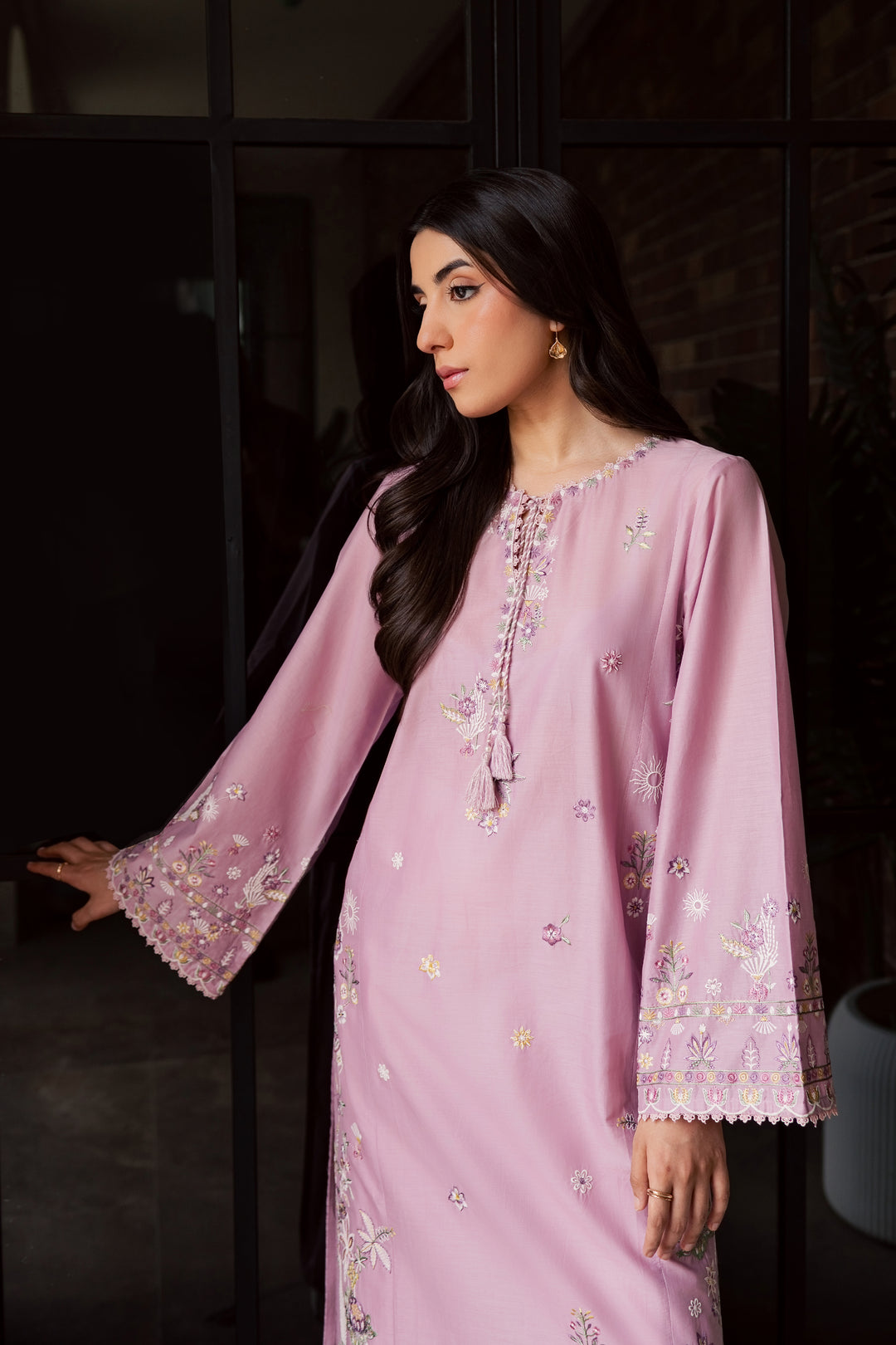 Muted Magic 2Pc - Embroidered Lawn Dress