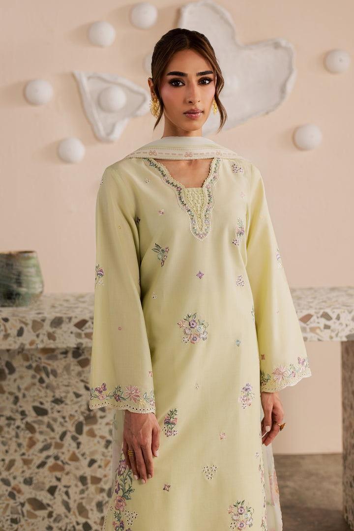 Eris 3Pc - Embroidered Lawn Dress