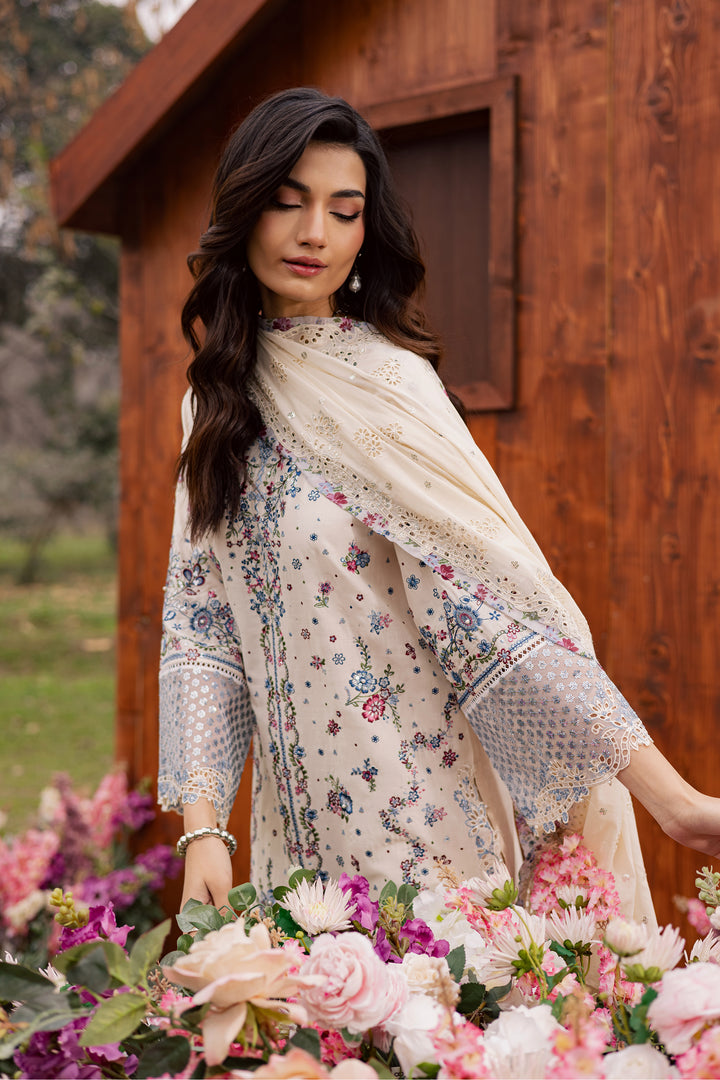 Ela Noor 3Pc - Festive Embroidered Lawn