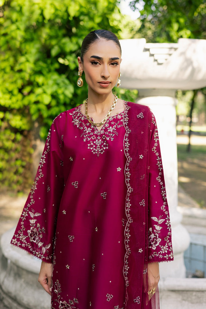 Rosa 3Pc - Festive Embroidered Lawn