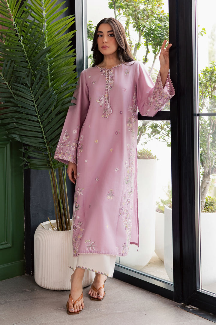 Muted Magic 2Pc - Embroidered Lawn Dress