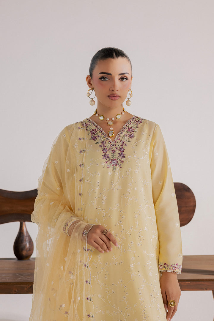 Meringue 3Pc - Luxury Embroidered Lawn