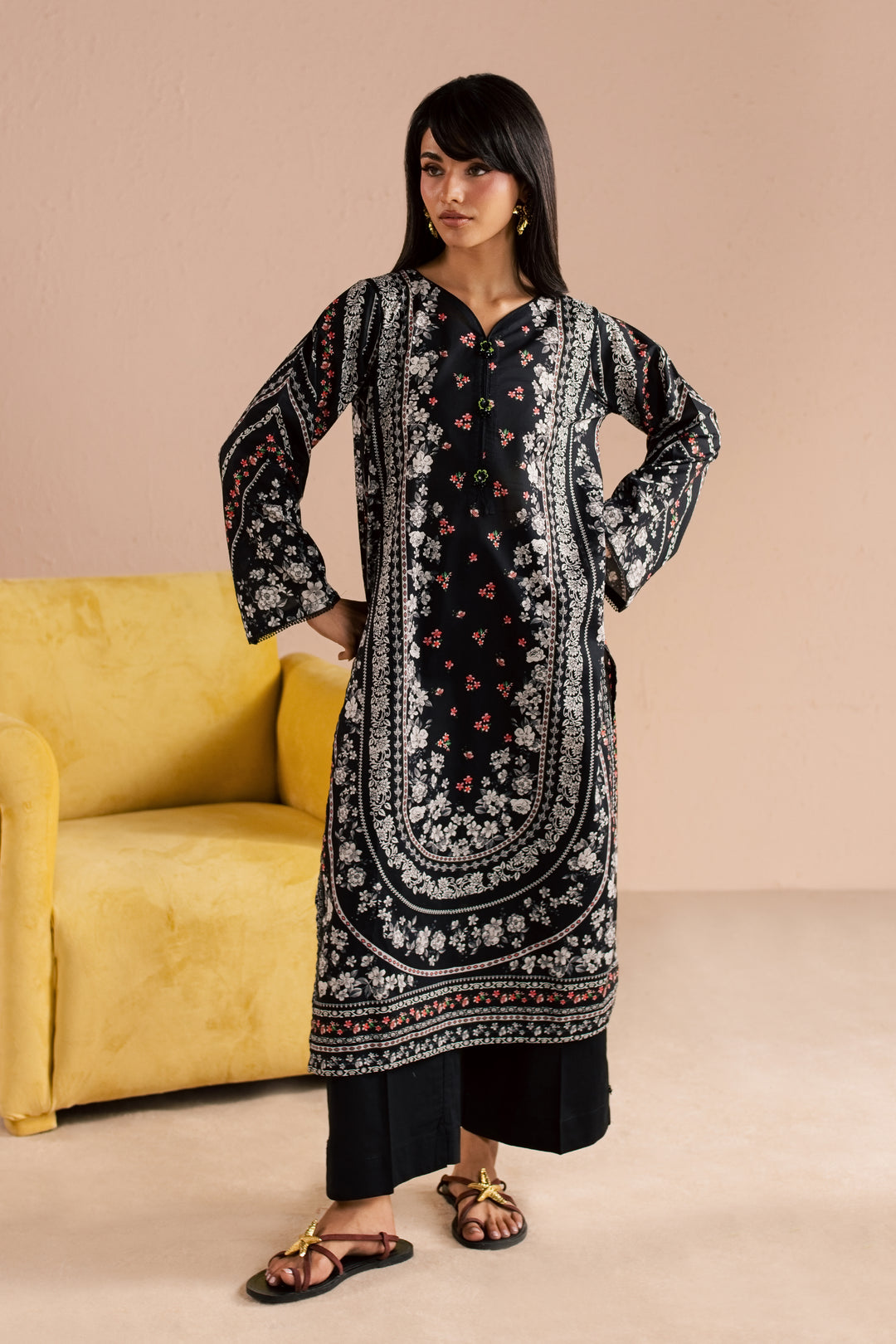 Raegan 2Pc - Printed Lawn Dress