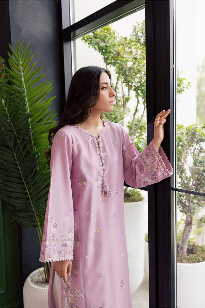 Muted Magic 2Pc - Embroidered Lawn Dress