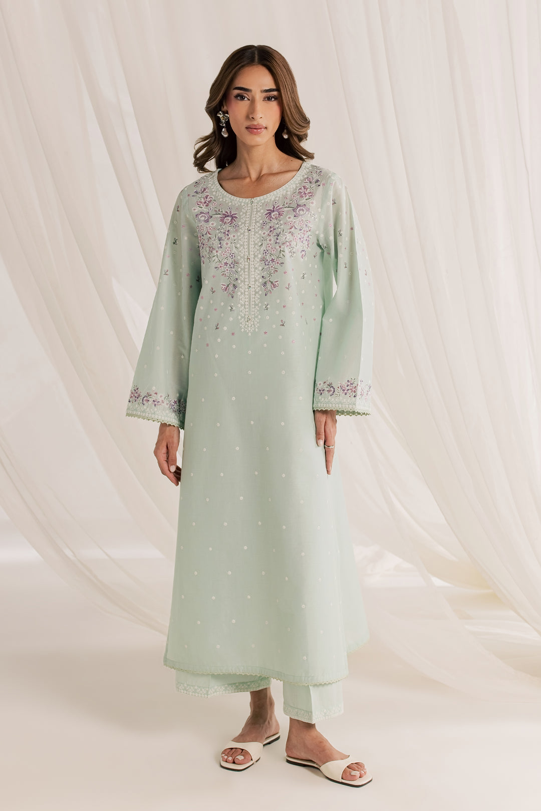 Pearl Harbor 2Pc - Embroidered Lawn Dress