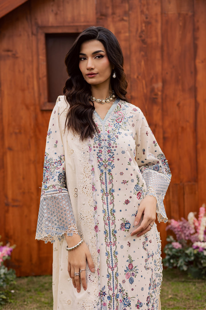 Ela Noor 3Pc - Festive Embroidered Lawn