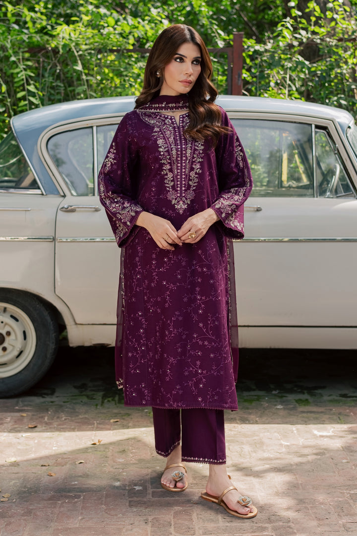 Niva 3Pc - Embroidered Khaddar Pret