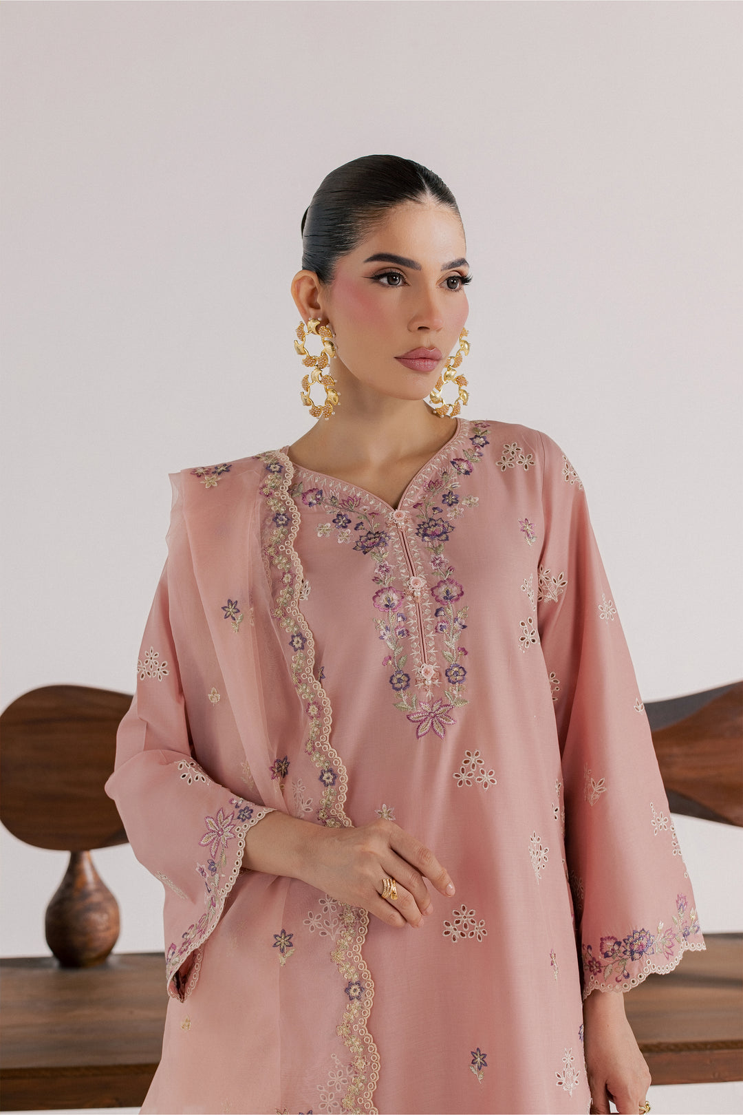 Taffy Macaron 3Pc - Luxury Embroidered Lawn