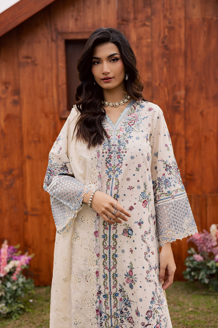Ela Noor 3Pc - Festive Embroidered Lawn