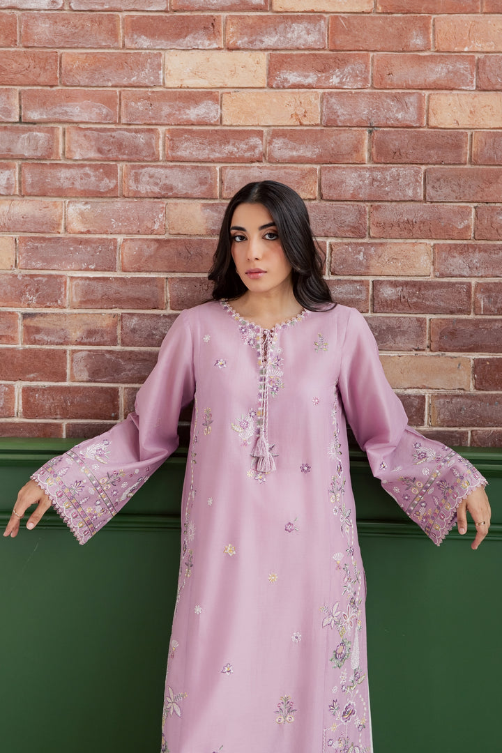 Muted Magic 2Pc - Embroidered Lawn Dress