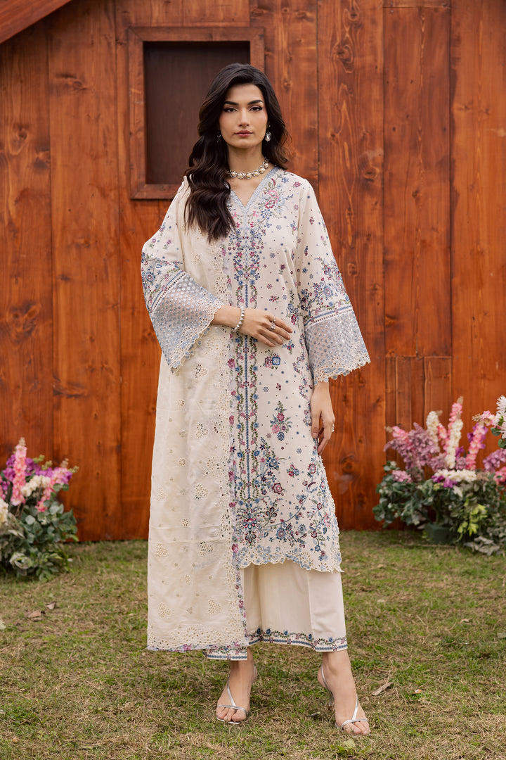 Ela Noor 3Pc - Festive Embroidered Lawn