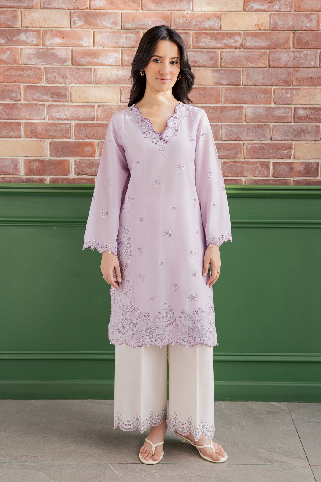 Fleura 2Pc - Embroidered Lawn Dress
