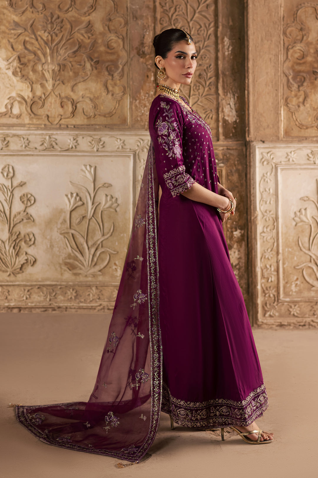 Plum Raha 3Pc - Festive Luxe Pret