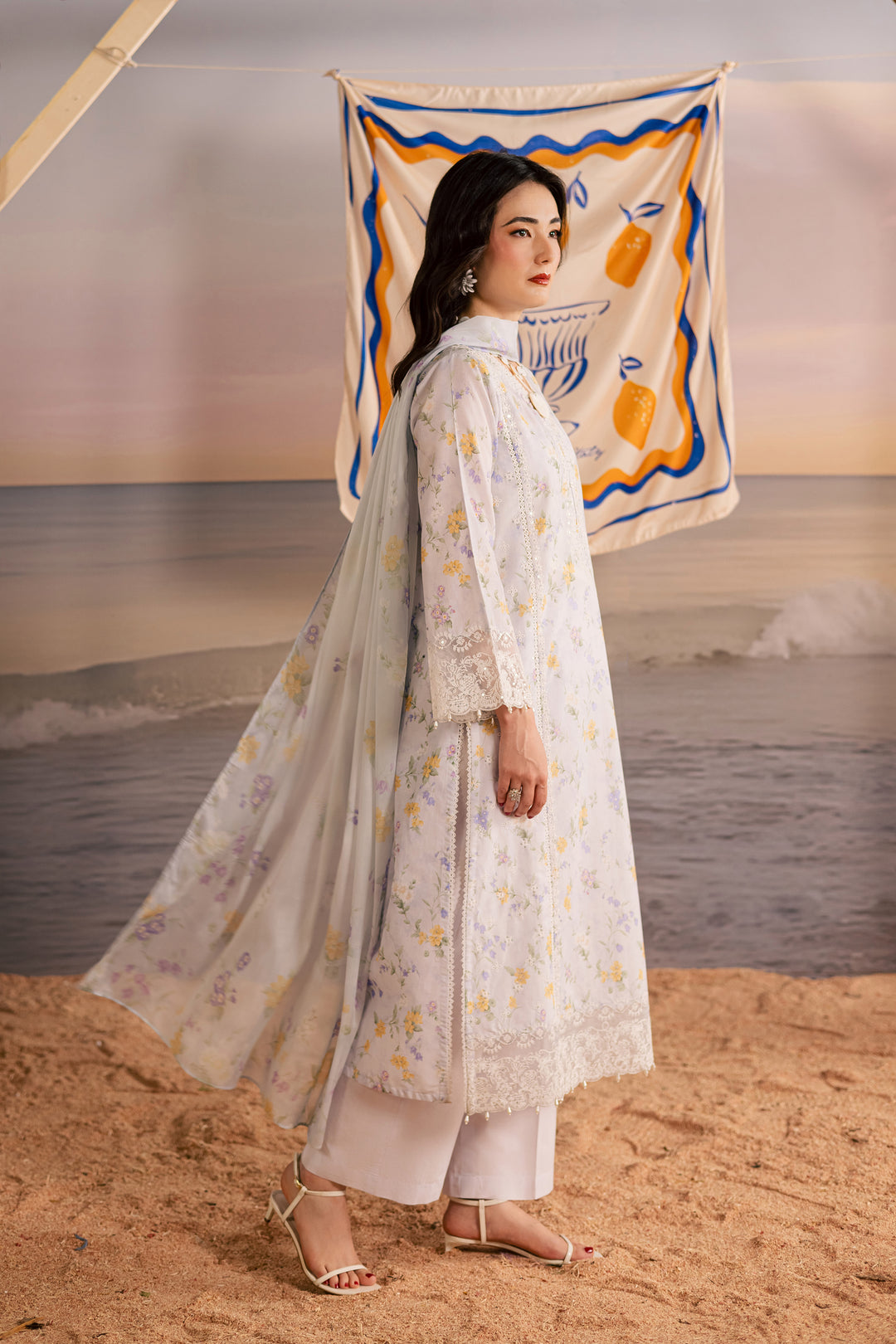 Lilac Vera 3Pc - Printed Lawn Dress