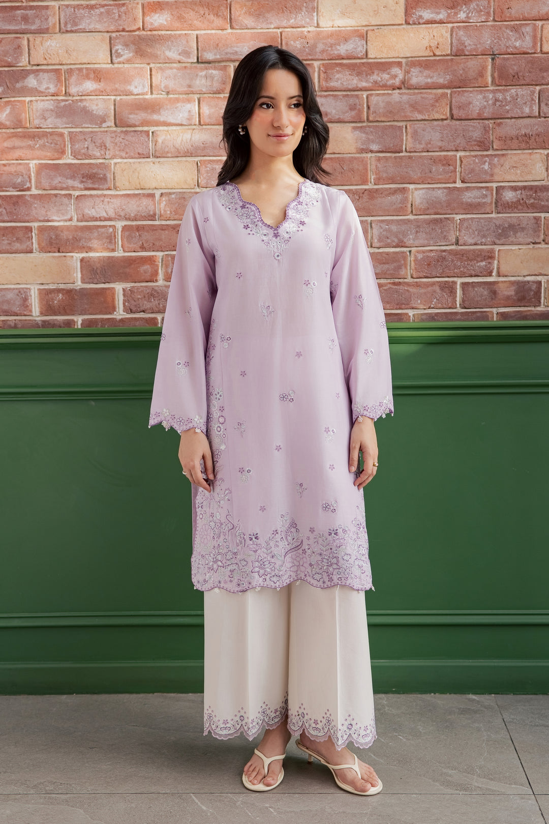 Fleura 2Pc - Embroidered Lawn Dress