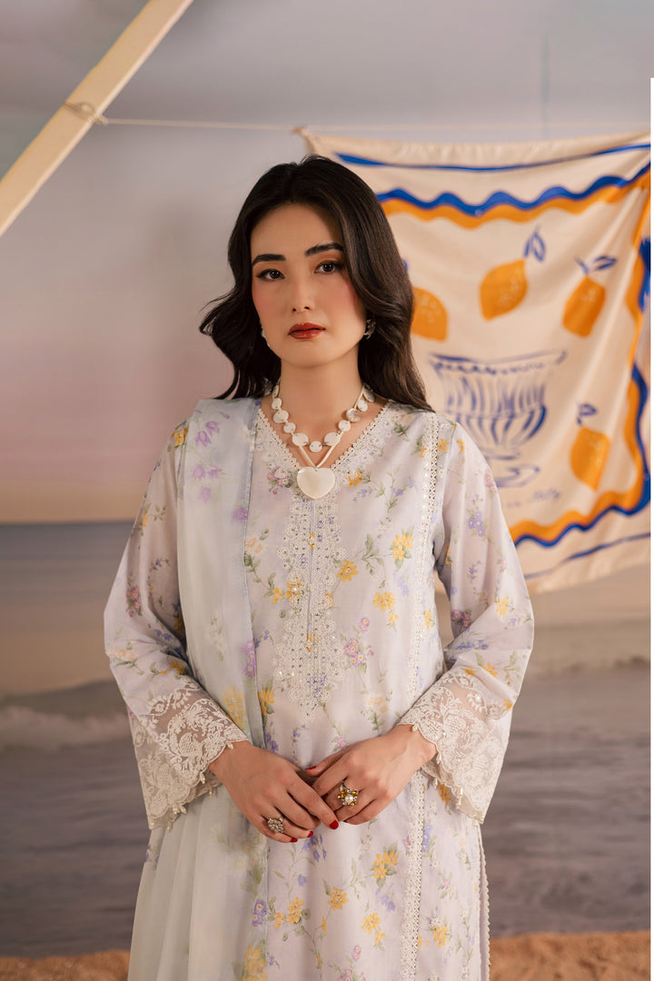 Lilac Vera 3Pc - Printed Lawn Dress