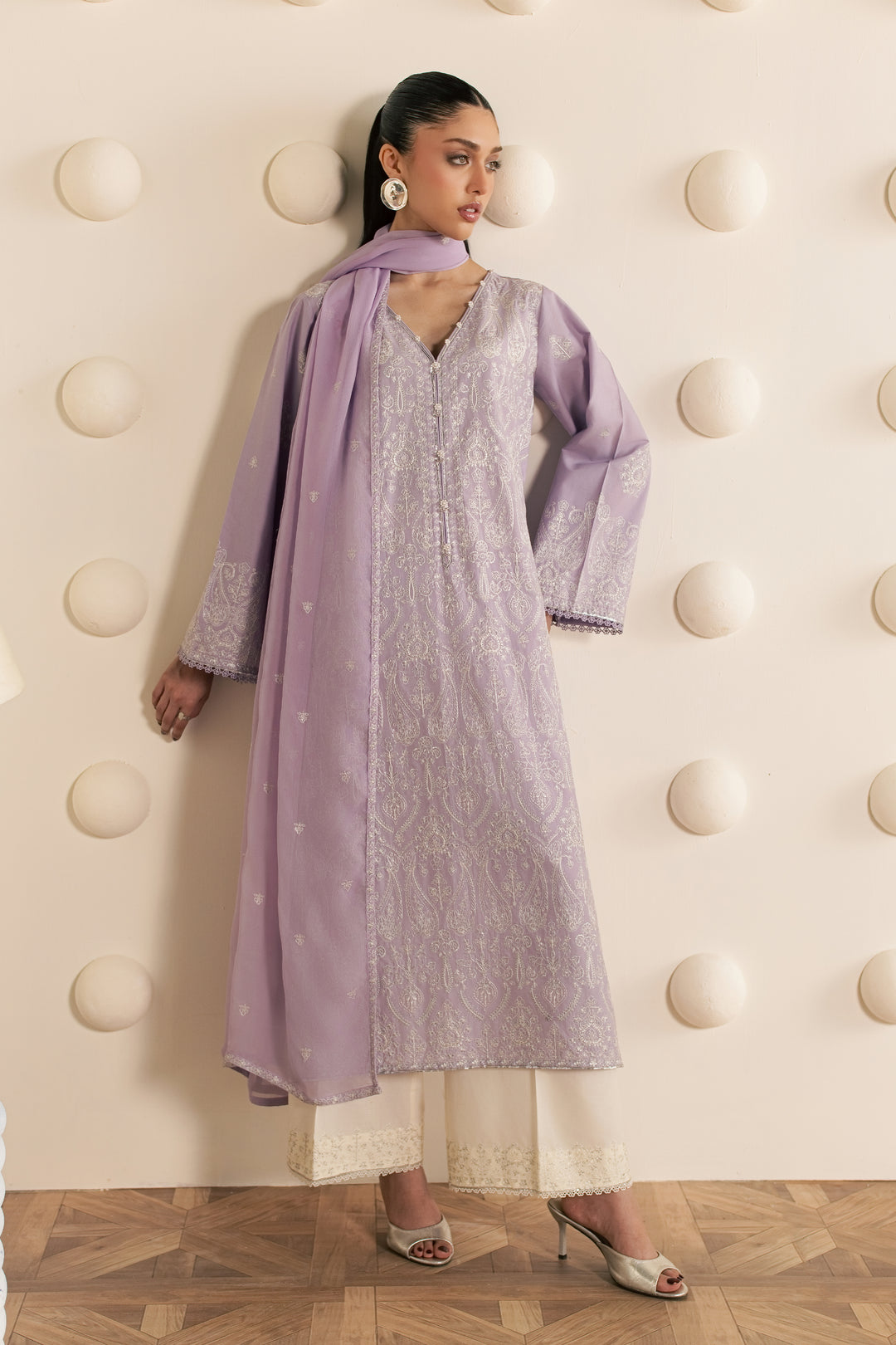 Silwat 3Pc - Embroidered Cambric Pret