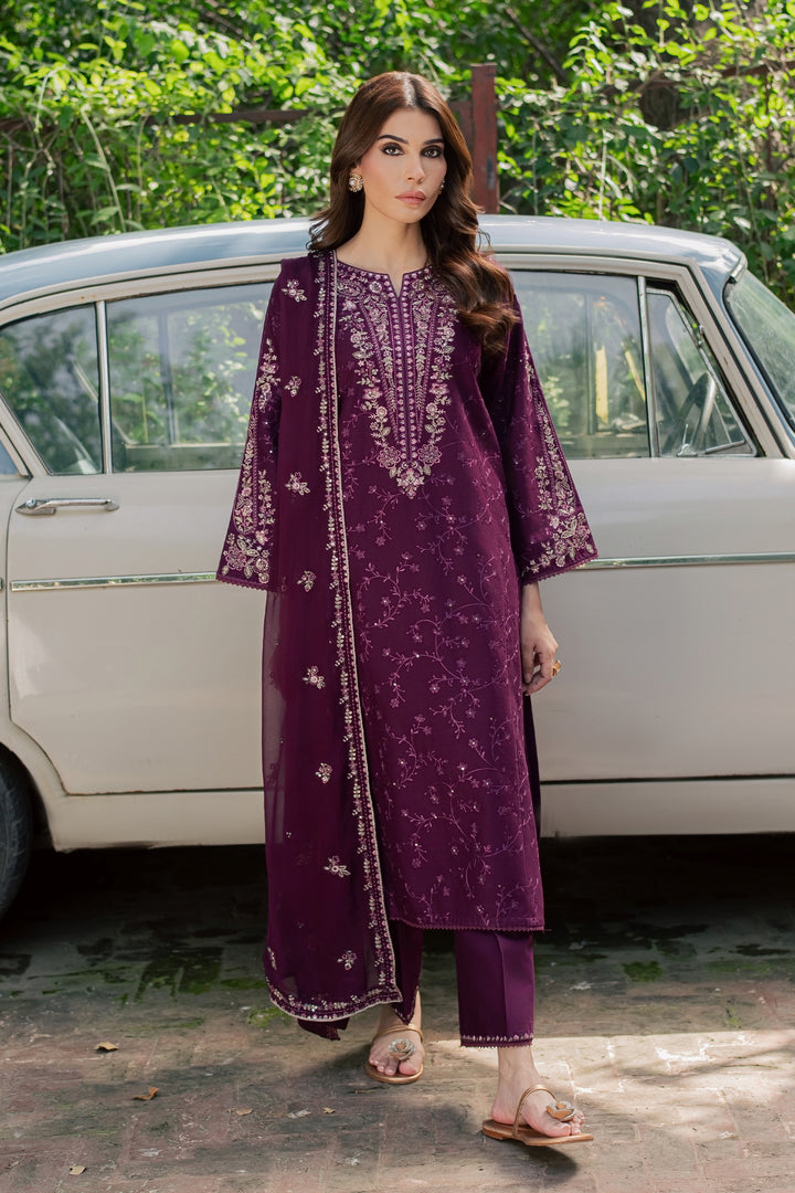 Niva 3Pc - Embroidered Khaddar Pret