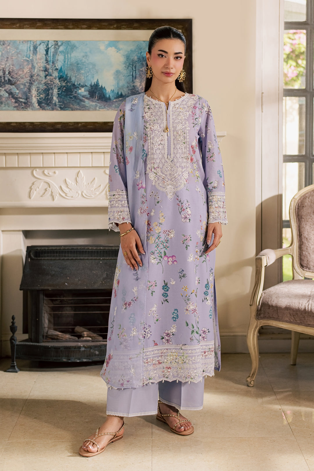 Ira 3Pc - Luxury Embroidered Lawn